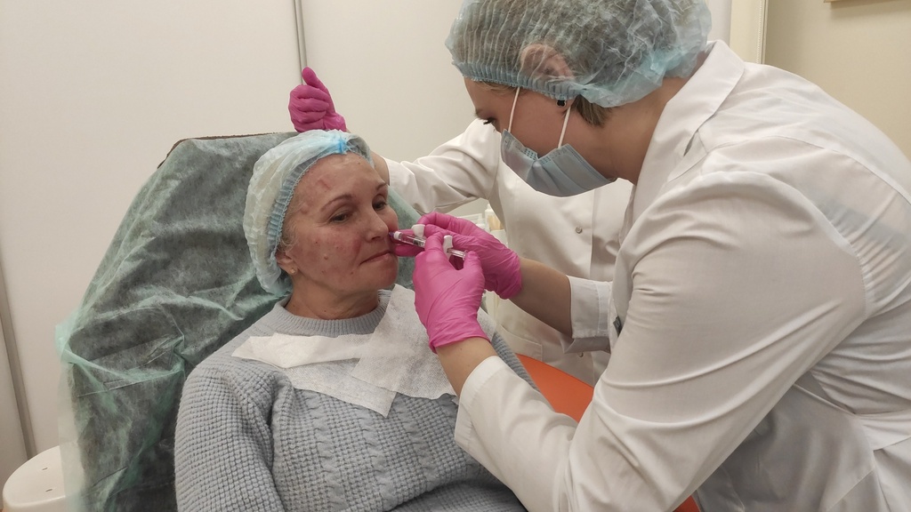 Контурная пластика носогубной складки